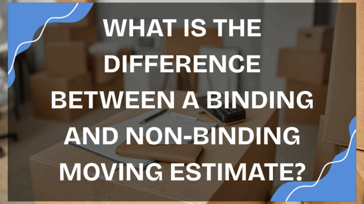 What is the difference between a binding and non-binding moving estimate?
